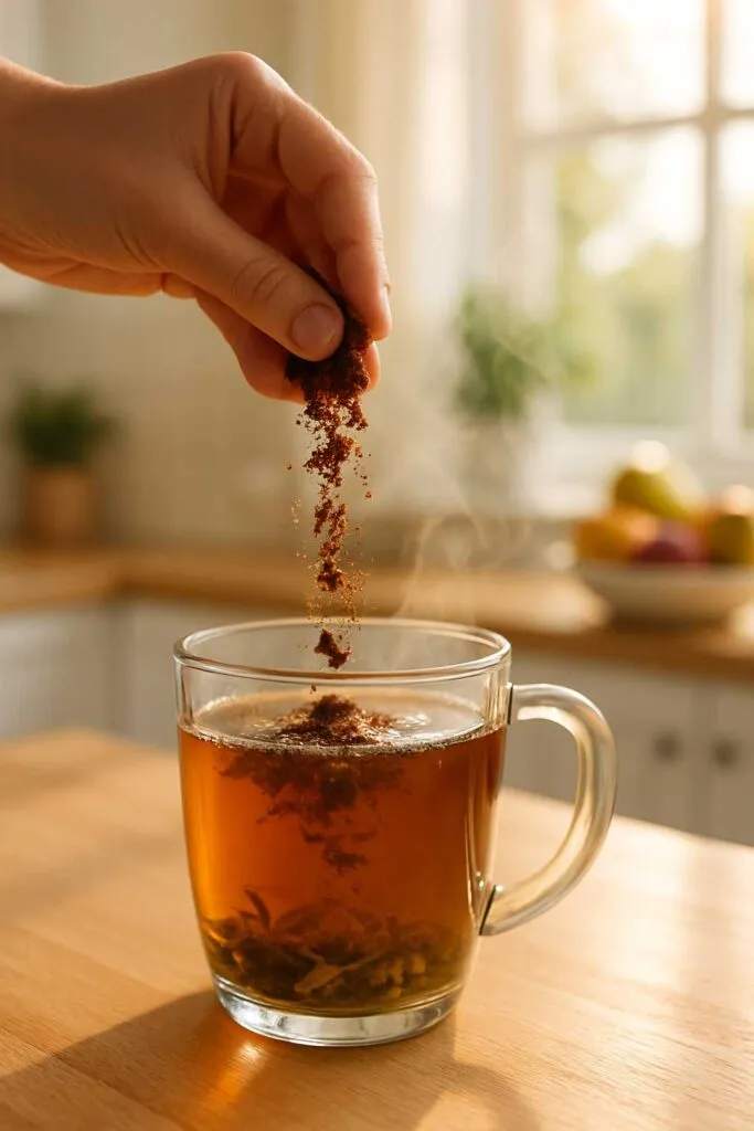 آشنایی با تأثیرات مثبت شکر قهوه ای و متابولیسم بدن 3 افزودن شکر قهوه ای طبیعی به چای گیاهی